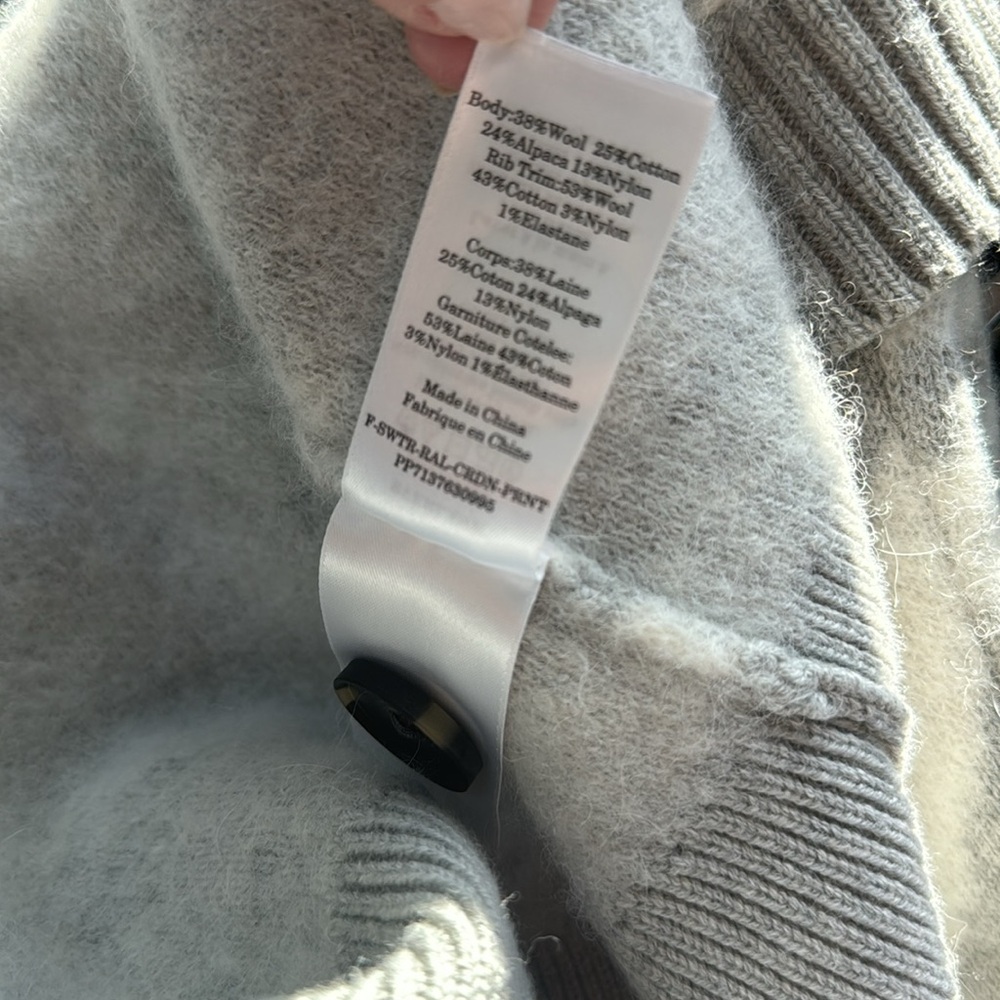Everlane alpaca zebra print sweater - Picture 6 of 9